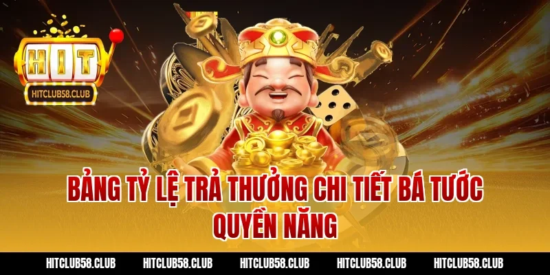 Bảng tỷ lệ trả thưởng chi tiết bá tước quyền năng